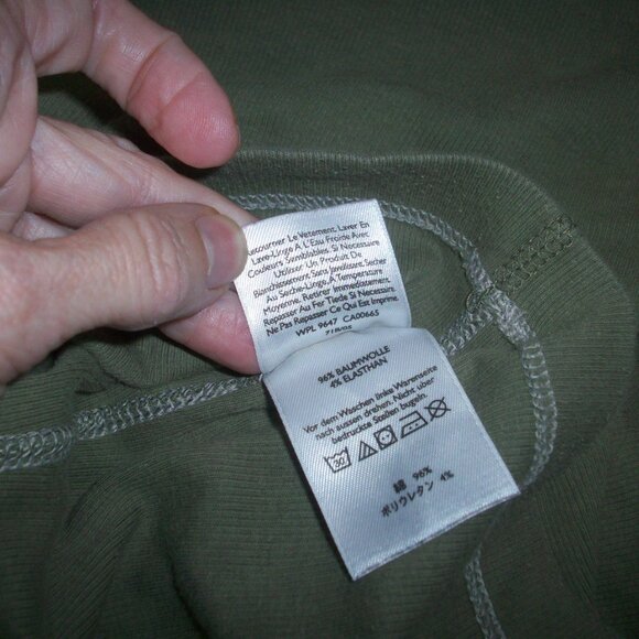 Eddie Bauer Classic Ribbed Knit Women’s Tank Top Size M Olive Green Scoop Neck - Picture 10 of 11